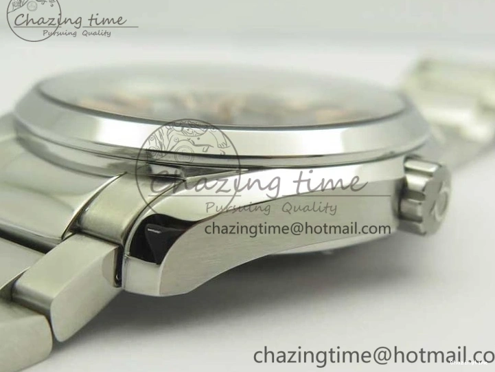 0228 FlexibleFit Aqua Terra 150M SS VSF 1:1 Best Edition Black Wave Textured Dial RG Hand on SS Bracelet A8500 Super Clone 8032